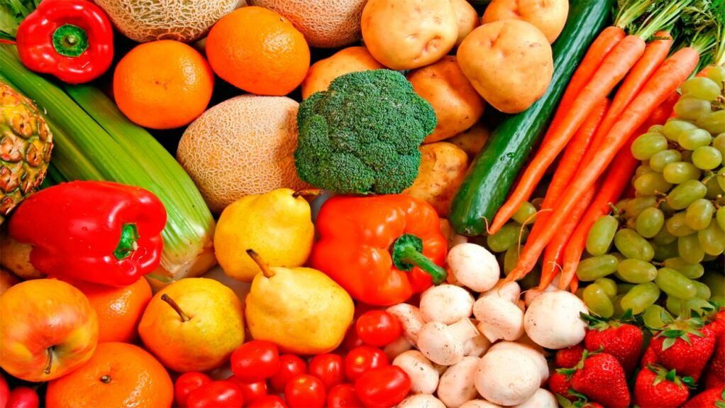 fruits et légumes pour votre régime préféré