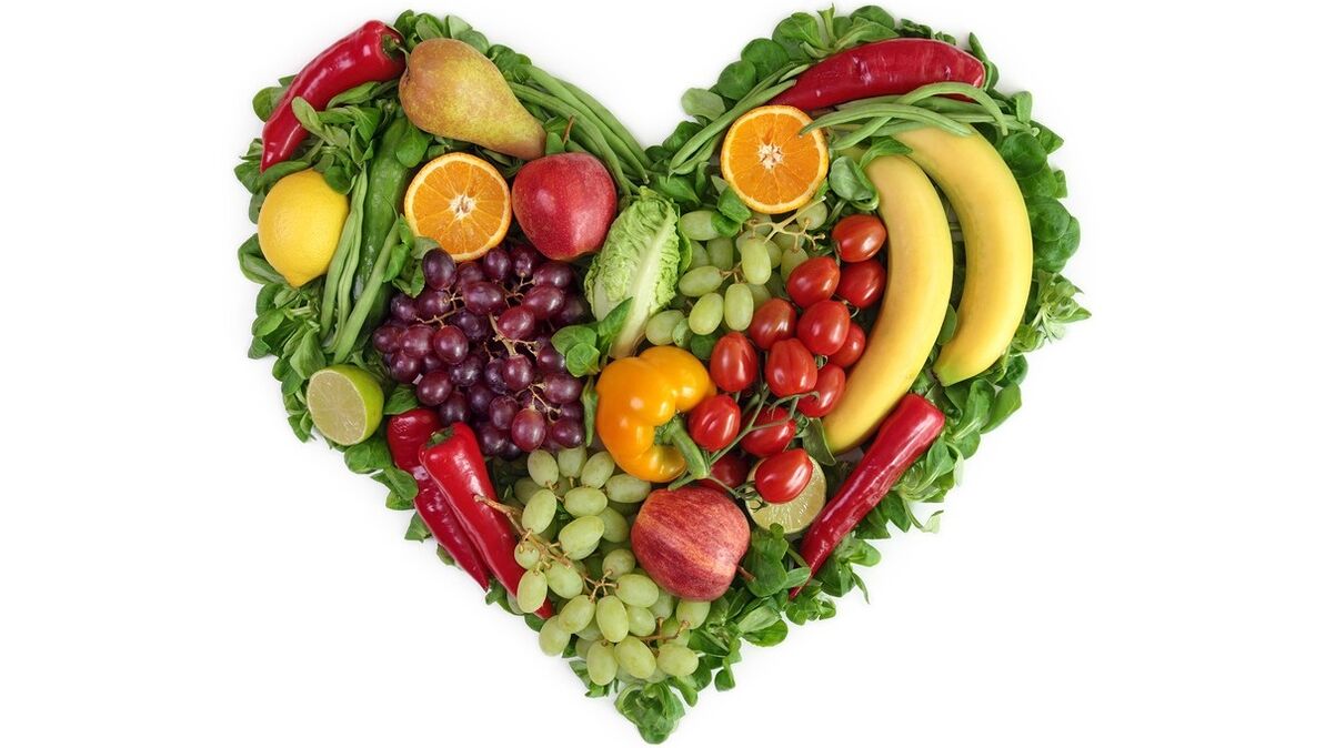 fruits, légumes et légumes verts pour votre régime préféré